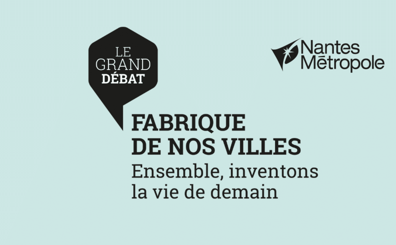 Logo du grand débat de Nantes métropole La Fabrique de nos villes